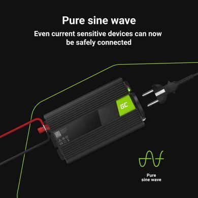 Інвертор Green Cell&reg; Car Power Inverter Converter 12V to 230V 1000W/2000W Pure sine INV09