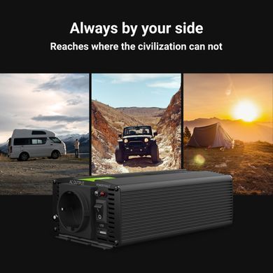 Інвертор Green Cell&reg; Car Power Inverter Converter 12V to 230V 1000W/2000W Pure sine INV09