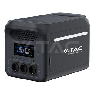 Портативная зарядная станция V-TAC VT-10008 1800 Вт, 1229 Вт&middot;ч, LiFePO₄, Wi‑Fi, VT-10008 VT-10008