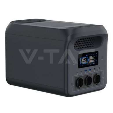 Портативна зарядна станція V-TAC VT-10008 1800 Вт, 1229 Вт&middot;год, LiFePO₄, Wi‑Fi, VT-10008 VT-10008