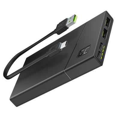 УМБ GreenCell GC PowerPlay10S 10000мАч fast charging 2x USB Ultra Charge and 2x USB-C Power Delivery 18W (PBGC02S) PBGC02S