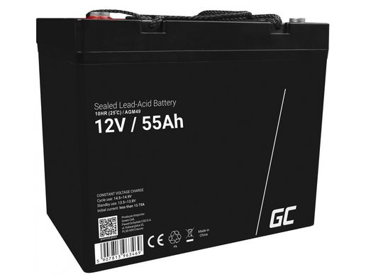 Акумуляторна батарея Green Cell AGM 12V 55Ah VRLA Battery, AGM49 AGM49