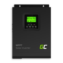 Інвертор Green Cell Solar Inverter Off Grid converter with MPPT Solar Charger 12VDC 230VAC 1000VA/1000W Pure Sine Wave, INVSOL01 INVSOL01