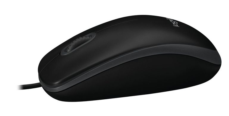 Мишка Logitech B100 Optical USB Mouse for Business, USB Type-A, Black, 910-003357